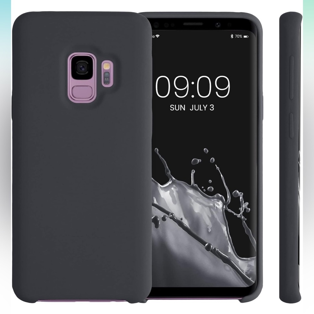 Samsung Galaxy S9 Black Silicone Phone Case